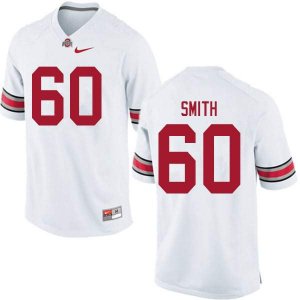 Men's Ohio State Buckeyes #60 Ryan Smith White Nike NCAA College Football Jersey September MMB0344GV